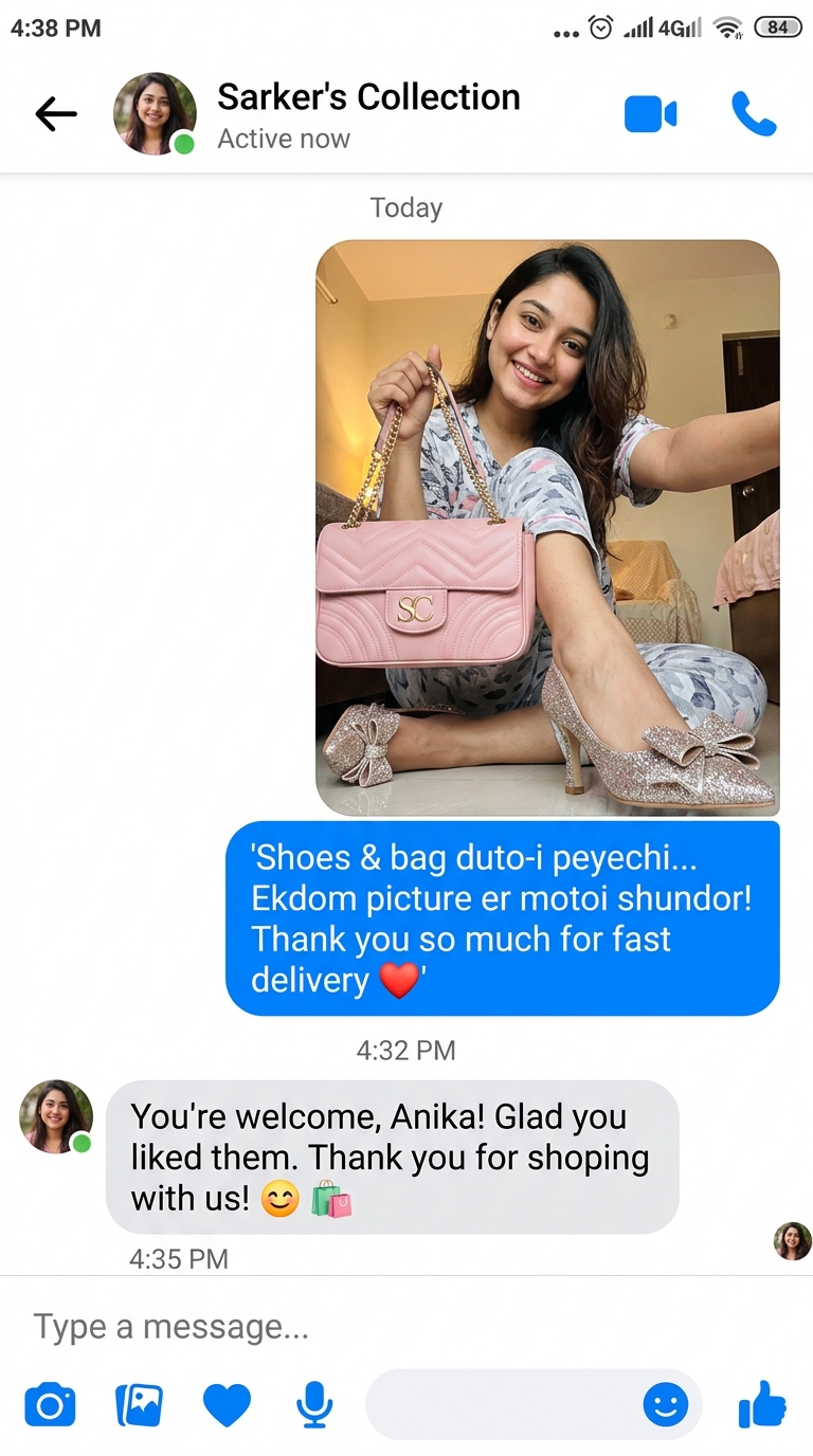 Facebook Customer Feedback - Handbag & Heels Combo